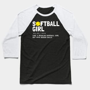 softball girl Baseball T-Shirt